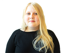 Gabriela Das Bild zeigt Gabriela, die Freiwilligendienstleistende der Servicestelle Jugendbeteiligung © Servicestelle Jugendbeteiligung e. V., 2020